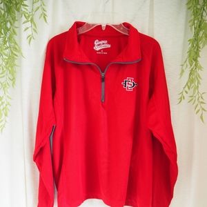 SDSU 3/4 Zip Jacket Red Sm